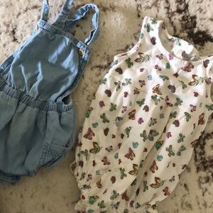 Summer Romper Set | Baby girl, cute back detail